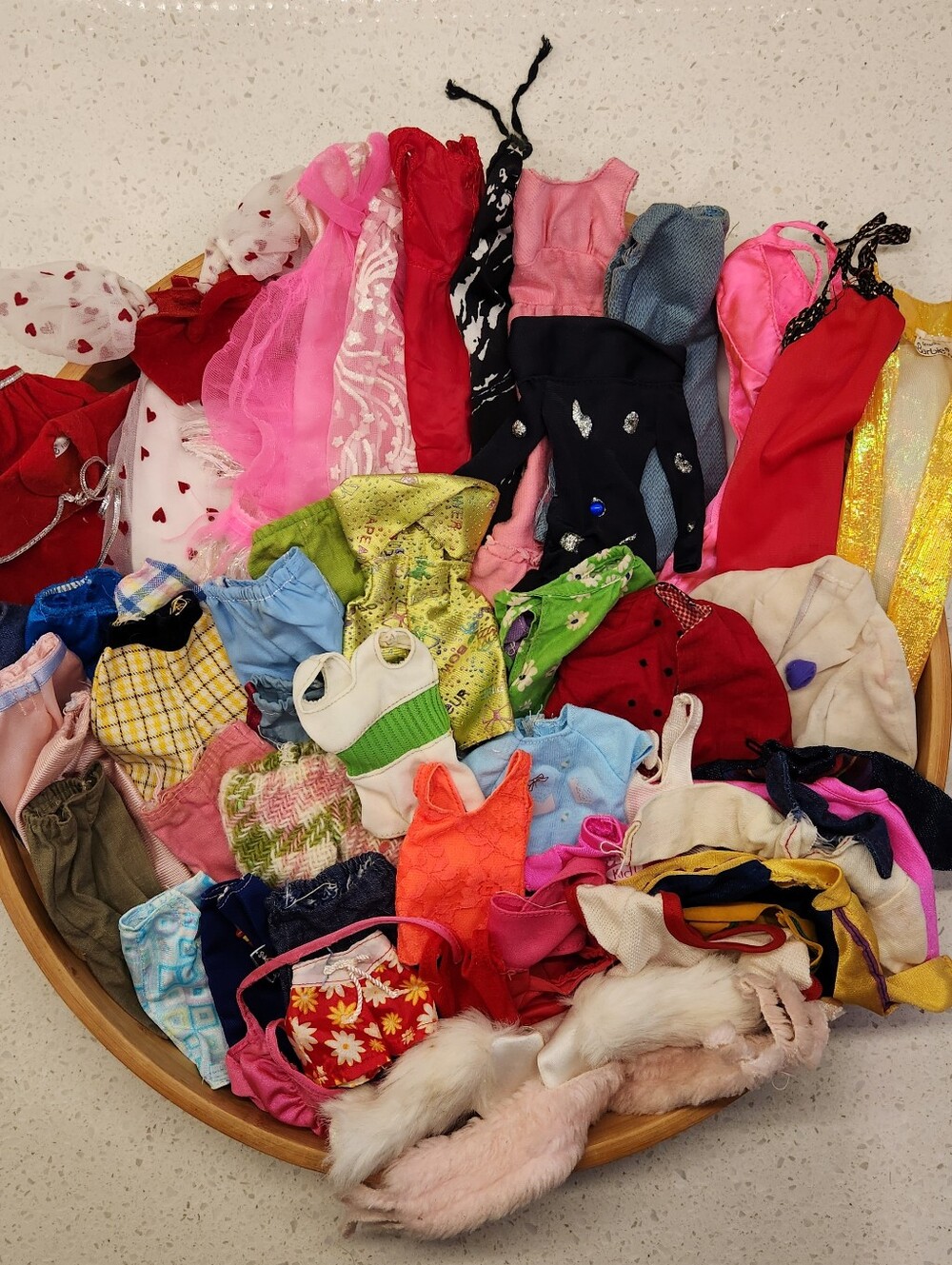 Vintage Barbie Clothes 60 Piece Lot Ken Skipper Mix Brands Handmade
